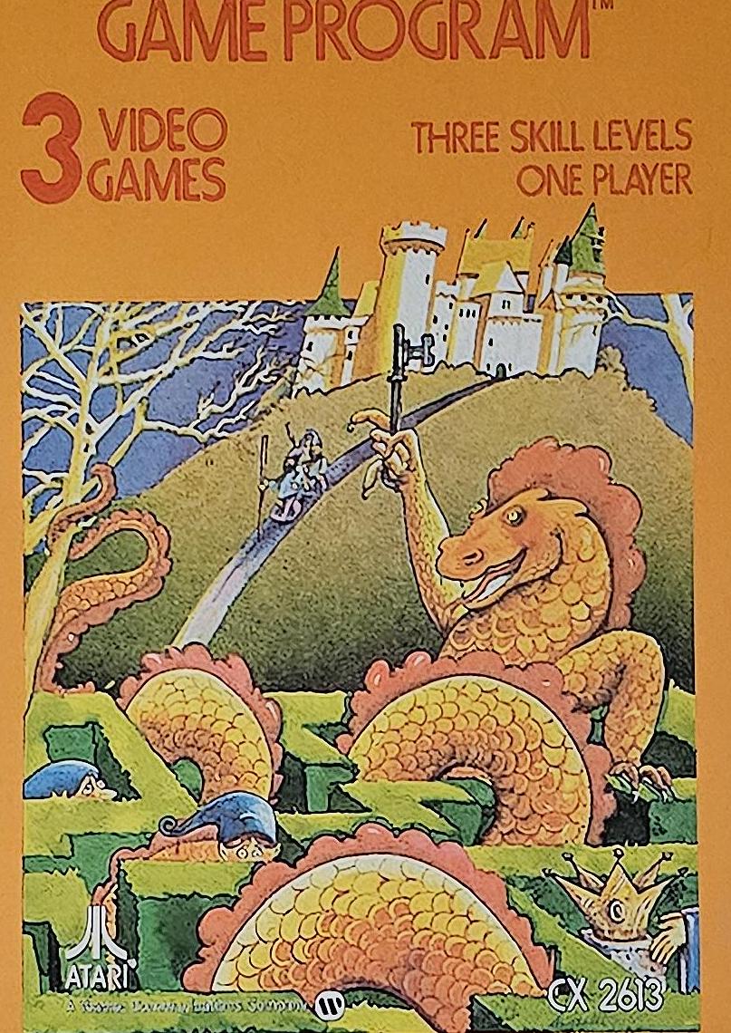 Atari Adventure Game Art Print - RPG Castle Dragon Role Playing Dungeon ...