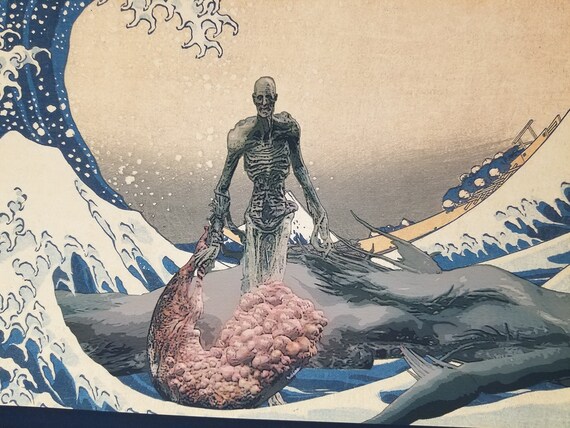 Bloodborne Orphan of Kos the Great Wave off Kanagawa POSTER