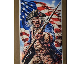 New England Patriot Fine Art Print American Revolutionary War Pride