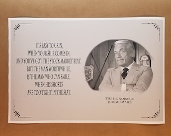 Caddyshack Poster 12&quot; x 18&quot; - Judge Smails Quote Stock market beat smile tight in pants Golf Course Boyfriend Husband Fathers Dad Gift