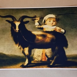 Goat Witchcraft Poster 12&quot; x 18&quot; - Child Black Phillip
