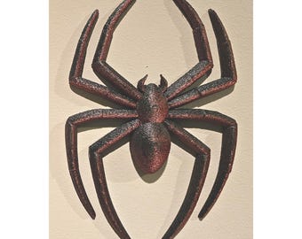 Spider Wall Decor 3D Print - CHOOSE COLOR - Spider Man Cave Art Red Black