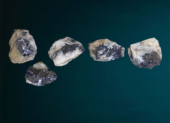 Galena in Quartz - Galena Quartz Crystal - Healing Crystals - Galena in Matrix - Raw Rough Natural