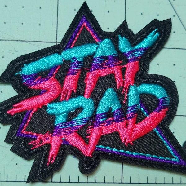 STAY RAD | SURF Iron On Patches! Retro, Old School, 90s, Vice City, Handmade Gifts