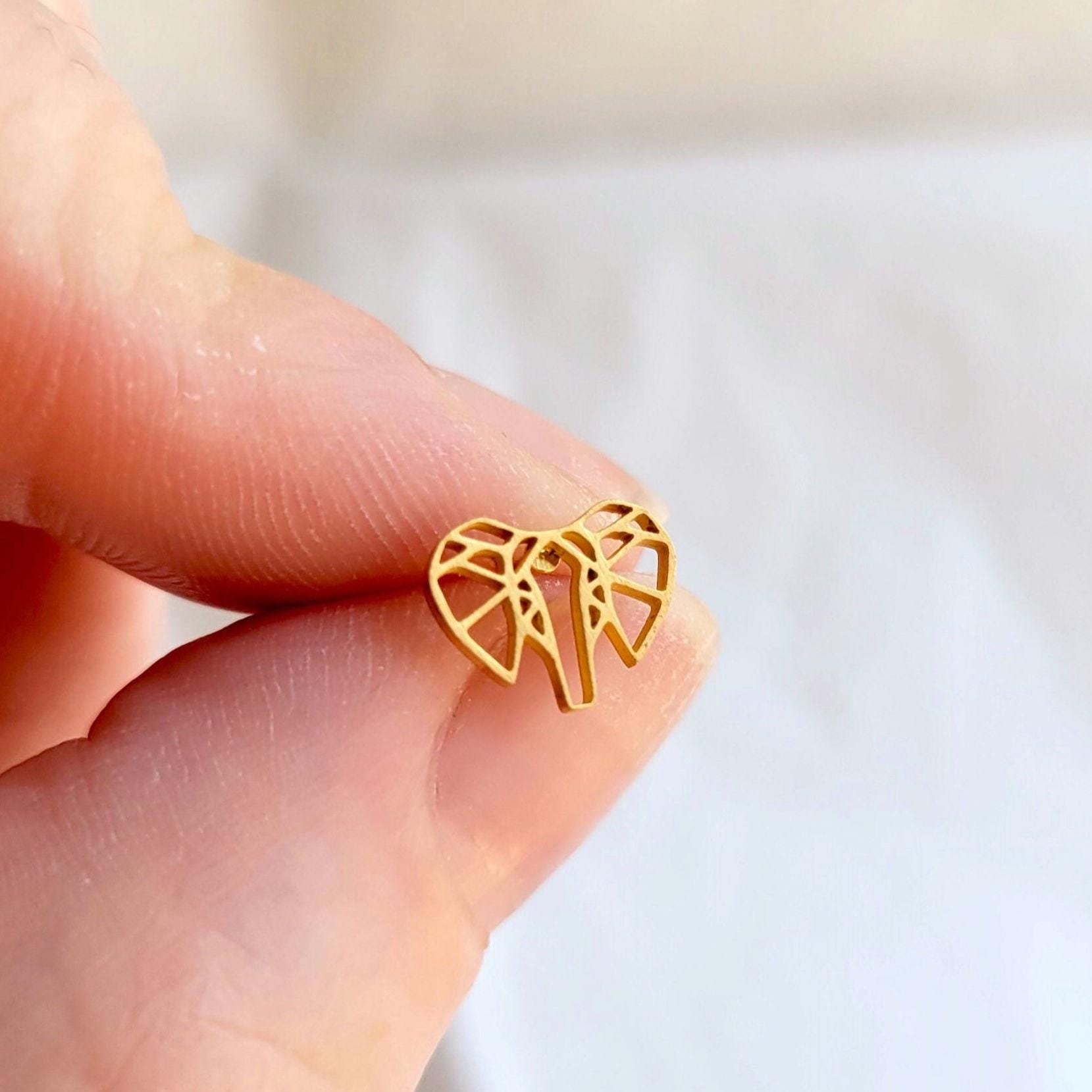 Geometric Elephant Stud Earring Sets, In Gold Or Silver, 2025 Jewelry The Perfect 14th Anniversary Gift For Her
