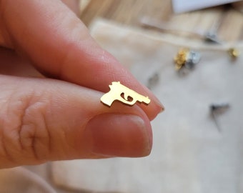 Funny Little Retro Studs, Non Tarnish and Hypoallergenic Cute Earrings, Waterproof Jewelry