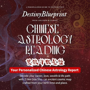 Lectura del Destino Personalizada - Análisis de Carta Natal de Astrología China / Lectura de Carta Natal Personalizada / PDF Digital 20 años de Experiencia