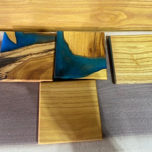 Mulberry Wood Epoxy Coasters
