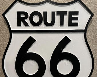 Route 66 wooden highway sign, Handmade in the  USA