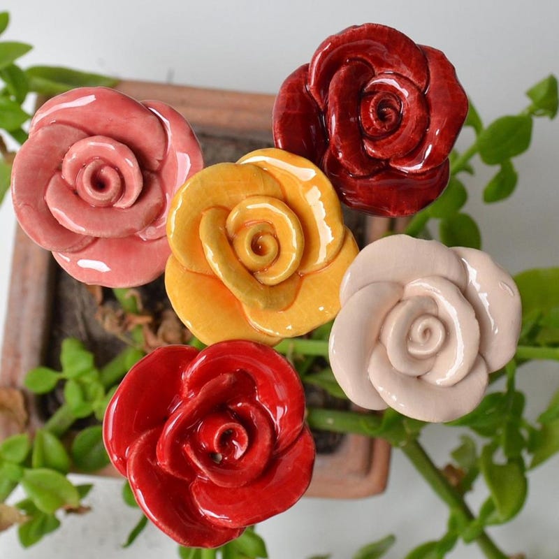 Ceramic Flowers - Etsy