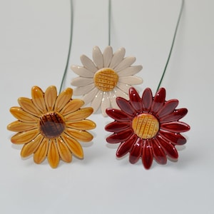Sunflower, Handmade Ceramic  flower, floral decor