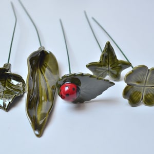 Leafs for ceramic flowers