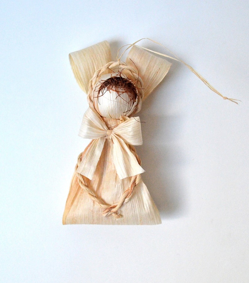 Angel Ornament, Corn Husk Christmas Decoration - Etsy