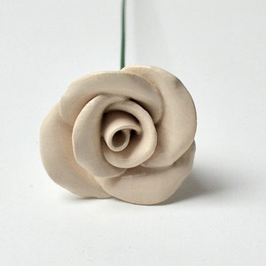 ceramic flower, white rose

Beautiful, hand-made, ceramic rose.