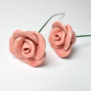 ceramic flower, pink rose
Beautiful, hand-made, ceramic rose.