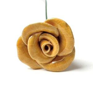 ceramic flower, yellow rose

Beautiful, hand-made, ceramic rose.