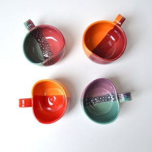 Handmade irregular shape, Ceramic Mug, irregular coffee cup