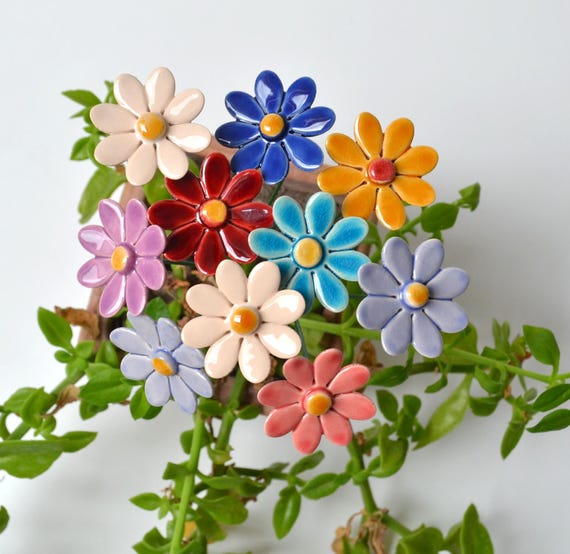 Daisy bouquet, Handmade Ceramic Flower, ceramic marguerite