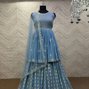 Indian White Salwar Suit Heavy Dupatta Wedding Party Wear Etsy