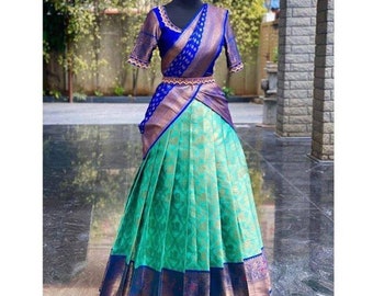 half saree for wedding
