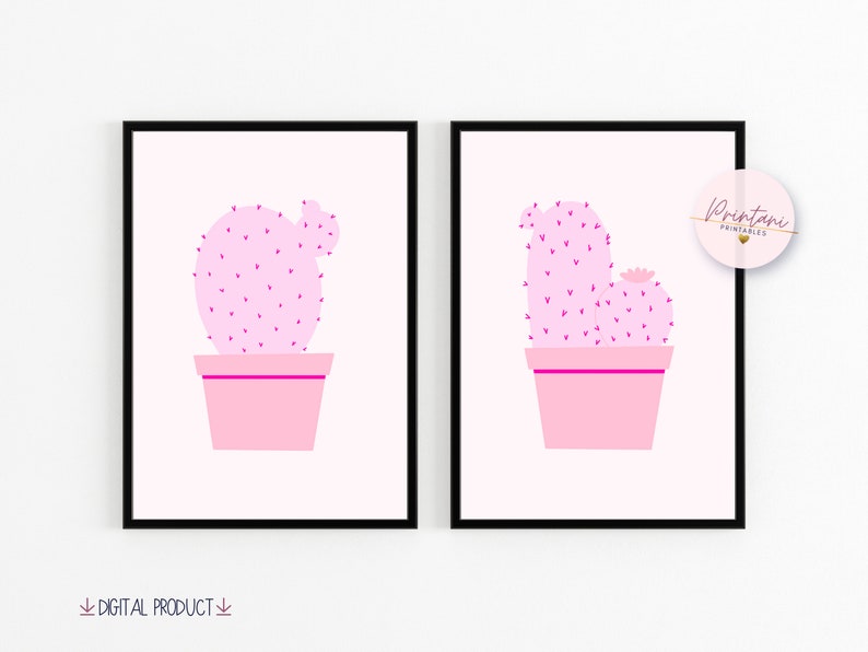 PRINTABLE Set of 7 Pink Preppy Wall Art Prints Preppy - Etsy