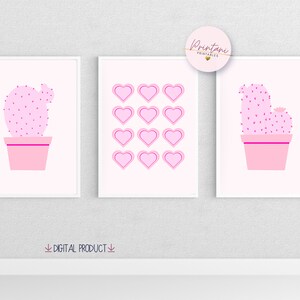 PRINTABLE Set of 7 Pink Preppy Wall Art Prints Preppy - Etsy