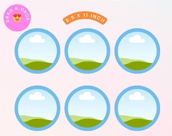 2.25 Button and Magnet Making Template