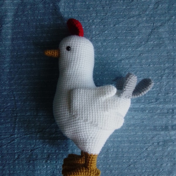 Doudou, peluche poule