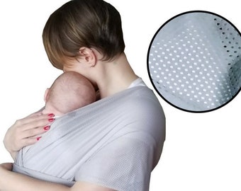 The Breezy Wrap - Breathable Baby Carrier (Cotton Mesh)
