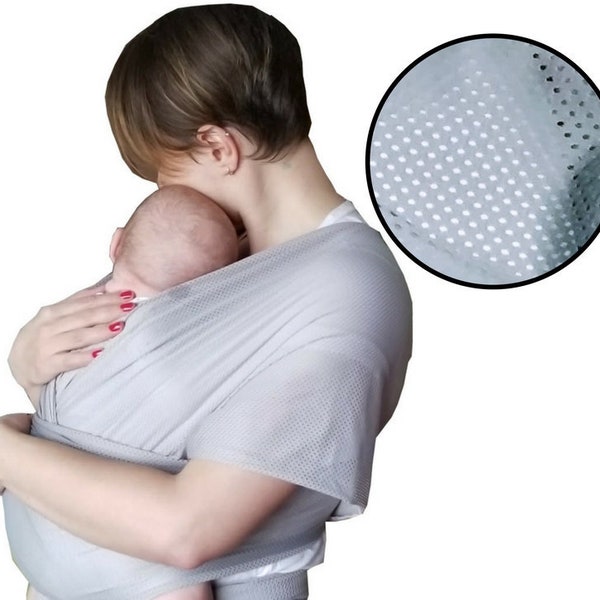 The Breezy Wrap - Breathable Baby Carrier (Cotton Mesh)