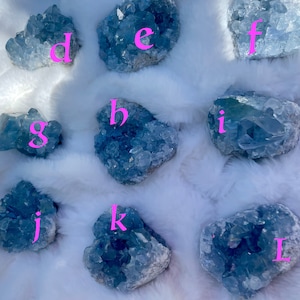 AAA -You Choose *M/L & LARGE* Celestite Clusters | Highest Quality! | Raw Beautiful Blue Celestite | Healing Celestite Crystals Geodes