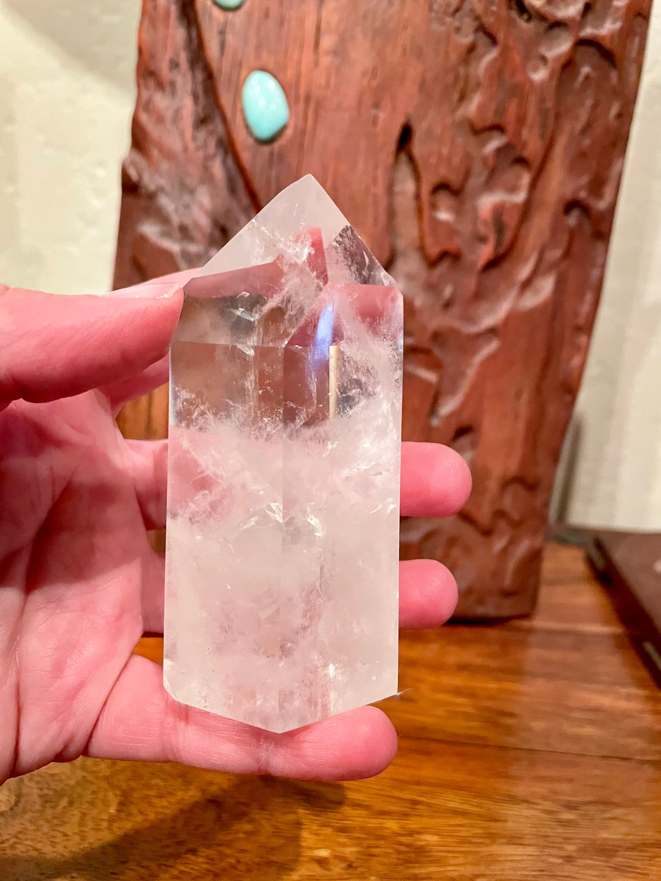 Lovely Clear Quartz Tower You Choose Healing Master Etsy UK