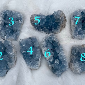 AAA - You Choose, *Huge*, *X LG* Celestite Clusters | Highest Quality! | Raw Beautiful Blue Celestite | Healing Celestite Crystals