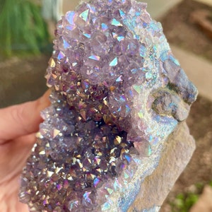 Amethyst Engel Aura Beauty! 1,1LB! Amethyst Engel Aura Dom | Heilung | Geschenk w / Jeden Kauf! | Engel-Aura | Spirit Amethyst