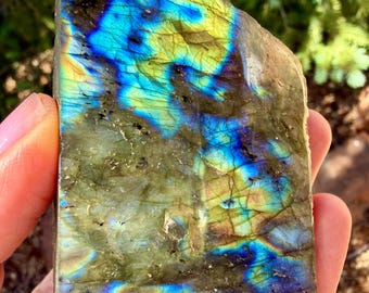 Dalle de labradorite | Haute brillance, jolie plaque labradorite | Labradorite | Un cadeau à chaque achat !