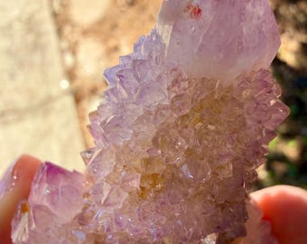 BEAU Quartz améthyste esprit cactus A++ | Spirit Cactus Quartz ! Quartz améthyste cactus | Quartz féerique | Guérison | Cadeau avec chaque achat