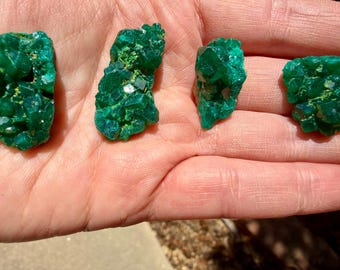 Echantillons de dioptase naturelle | vous choisissez | Origine Congo
