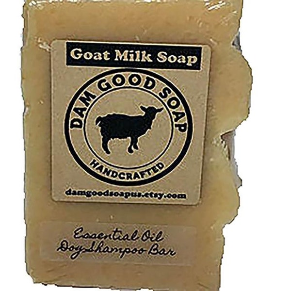 Dog Shampoo Bar - Essential Oils - Goat Milk Soap