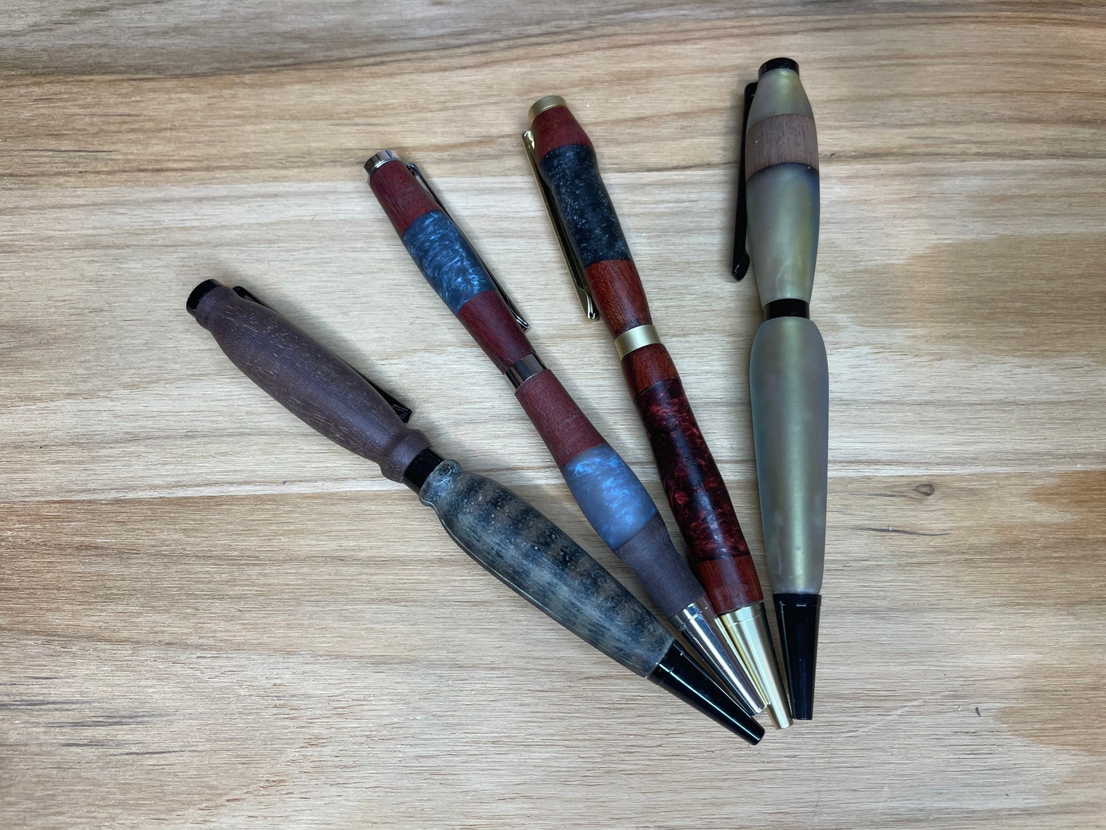 Hand turned Epoxy pens Etsy