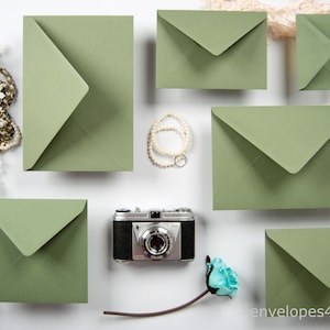 C5 (162 x 229mm) Sage Green Envelopes 135gsm Perfect for Wedding Stationery