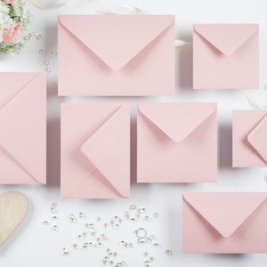 C6 (114 x 162mm) Dusky Pink / Old Rose Pink Envelopes 120GSM