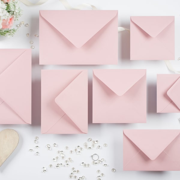 C6 (114 x 162mm) Dusky Pink / Old Rose Pink Envelopes 120GSM