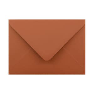 5 x 7 (133 x 184mm) Terracotta / Colorplan Rust Orange Envelopes 135gsm Gummed Diamond Flap