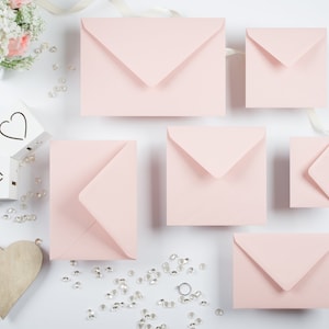 C6 (114 x 162mm) Woodstock Cipria / Rose Gold Envelopes 110GSM Perfect for wedding Stationery
