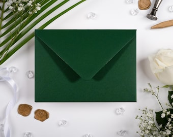 C5 Colorplan bosgroen (162 x 229 mm) enveloppen 135 gsm perfect voor bruiloft briefpapier gegomde diamantklep