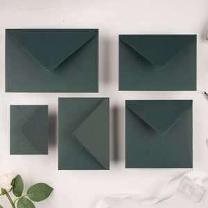 5 x 7 (133 x 184 mm) Racing / Pine Green Umschläge 135gsm