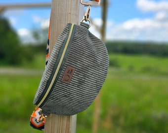 Corduroy fanny pack, crossbody bag, crossbody bag
