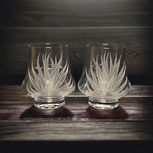 Agave Tequila Gläser, personalisierte Option, Agave Kaktus, zweier Set, Hochzeitsgeschenk, Einweihungsgeschenk, Tequila Verkostung, Weihnachten