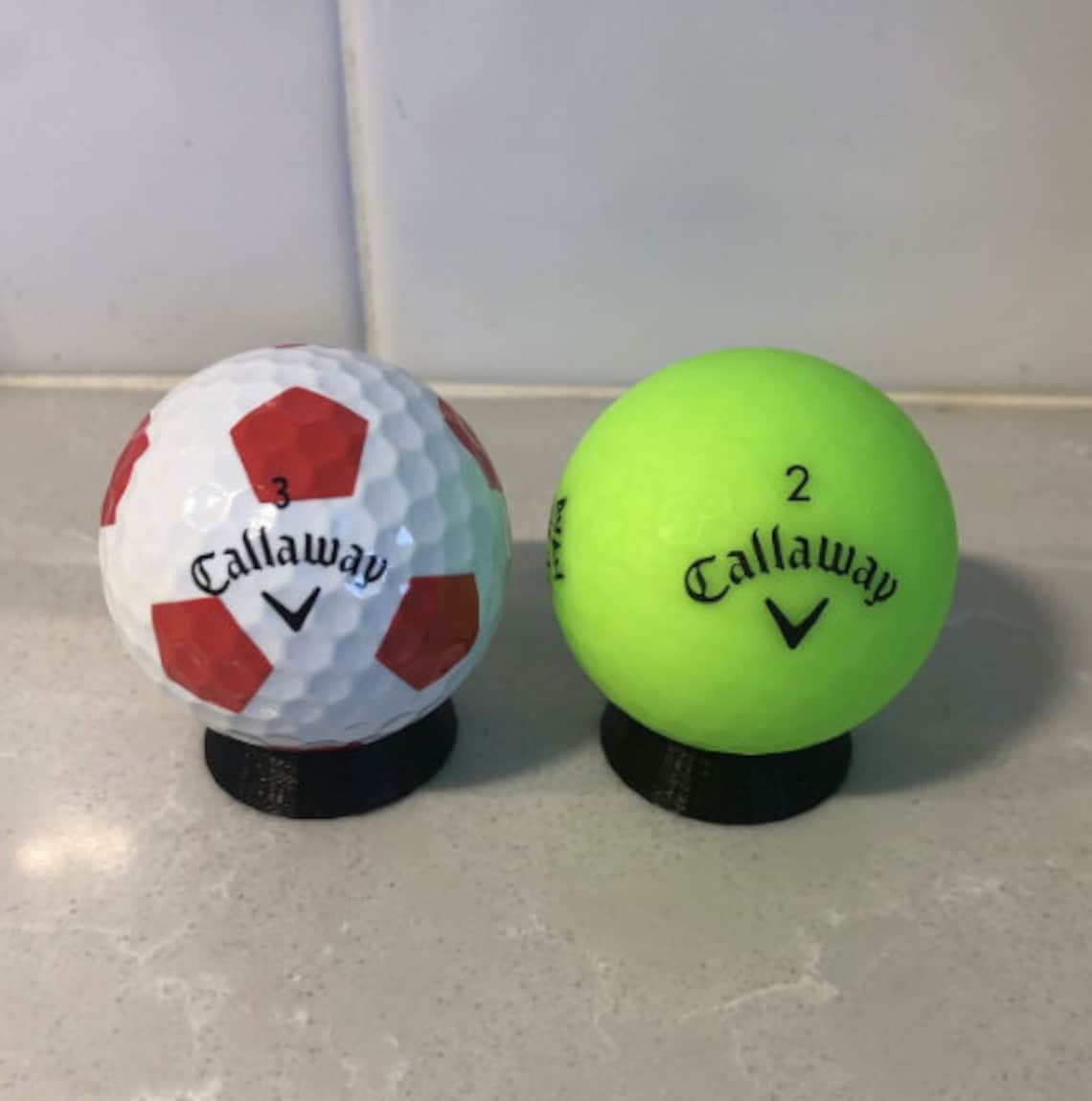 Golf Ball Display Stand Holder 3D Printed set of 6 Etsy