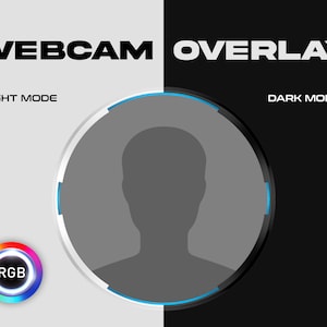 RGB Animated Circular Twitch Webcam Overlay